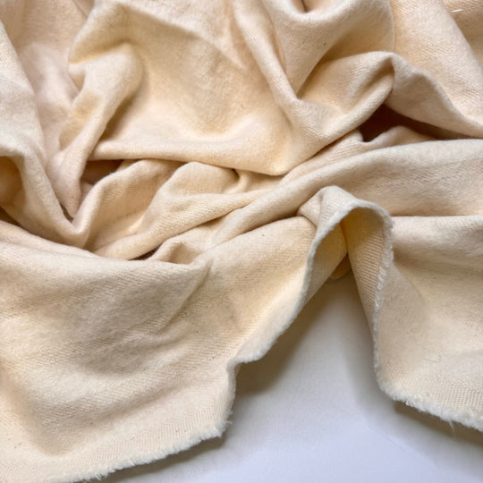 Custard - Brushed Twill Weave Cotton Woven - Cream Stripes - 1.1M Bundle - True Deadstock fabric Fabric by private - Sustainable Textile | FABCYCLE