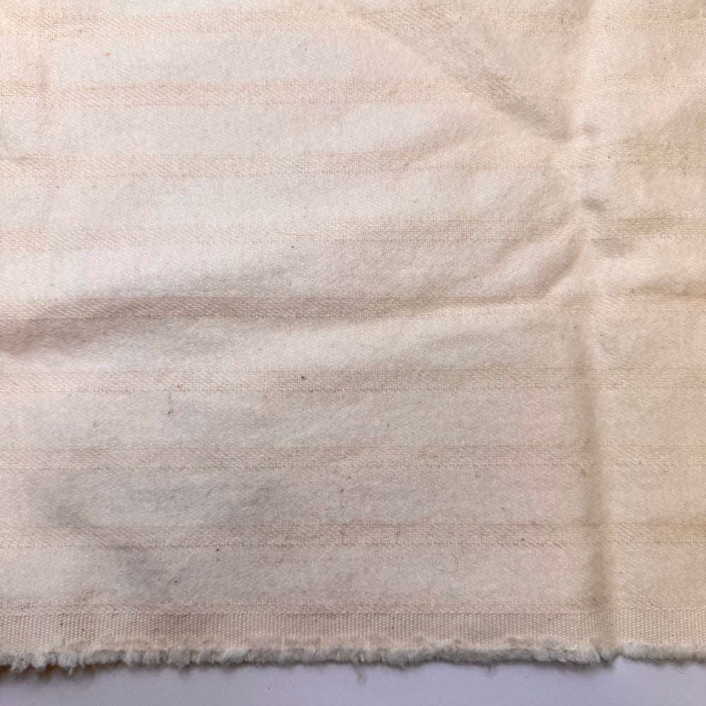Custard - Brushed Twill Weave Cotton Woven - Cream Stripes - 1.1M Bundle - True Deadstock fabric Fabric by private - Sustainable Textile | FABCYCLE