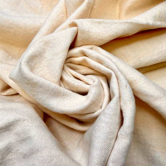 Custard - Brushed Twill Weave Cotton Woven - Cream Stripes - 1.1M Bundle - True Deadstock fabric Fabric by private - Sustainable Textile | FABCYCLE