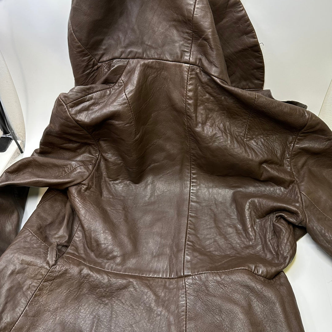 Cut Up Leather Jacket Clothing - Brown - Individual - True Deadstock supplies Fabric by private - Sustainable Textile | FABCYCLE