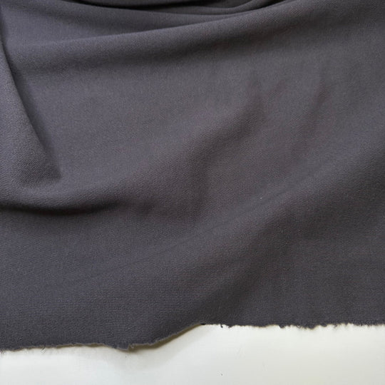 Cute As A Elephants Ear - Jersey Fleece Cotton Knit - Dark Grey - Bundles - True Deadstock fabric Fabric by private - Sustainable Textile | FABCYCLE