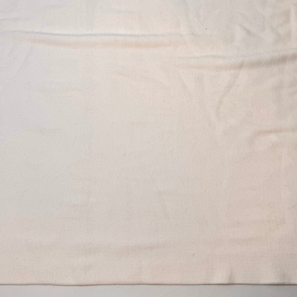 Daisies - Tubular Rib Knit Bamboo Knit - White - 1.2M Bundle - True Deadstock fabric Fabric by private - Sustainable Textile | FABCYCLE