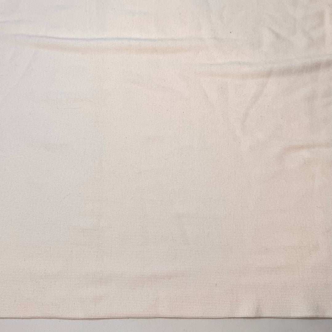 Daisies - Tubular Rib Knit Bamboo Knit - White - 1.2M Bundle - True Deadstock fabric Fabric by private - Sustainable Textile | FABCYCLE