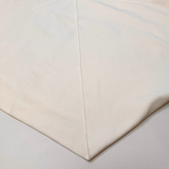 Daisies - Tubular Rib Knit Bamboo Knit - White - 1.2M Bundle - True Deadstock fabric Fabric by private - Sustainable Textile | FABCYCLE