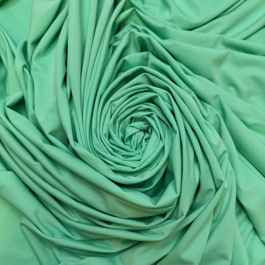 Dance Circle - Polyester Blend Knit - Light Green - 2.15M Bundle - True Deadstock fabric Fabric by private - Sustainable Textile | FABCYCLE