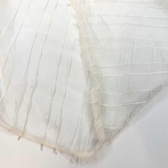 Dance Like The Wind - Organza Poly Woven - White Pinstripe - 3.5M Bundle - True Deadstock fabric Fabric by private - Sustainable Textile | FABCYCLE