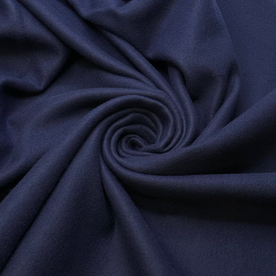 Dance The Night Away - Jersey Fleece Cotton Blend Knit - Navy - 1.75M Bundle - True Deadstock fabric Fabric by private - Sustainable Textile | FABCYCLE