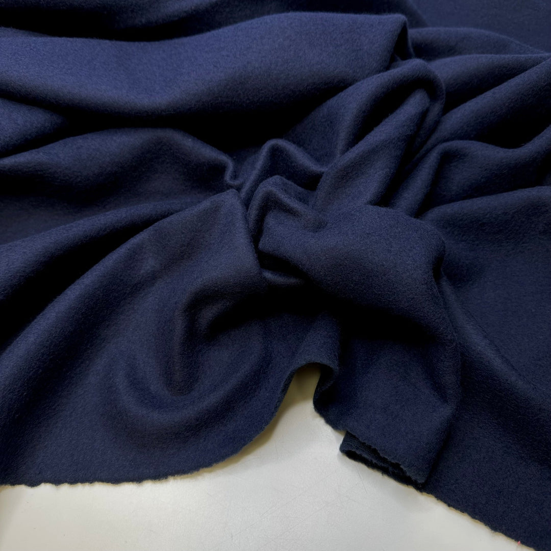 Dance The Night Away - Jersey Fleece Cotton Blend Knit - Navy - 1.75M Bundle - True Deadstock fabric Fabric by private - Sustainable Textile | FABCYCLE