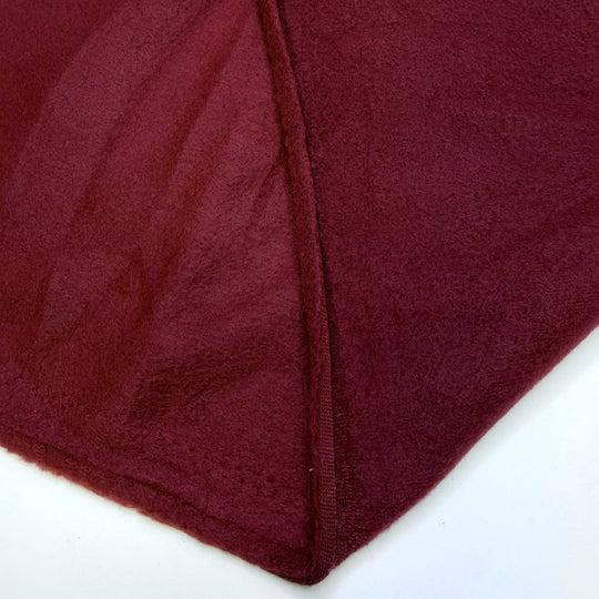 Dancing Everywhere I Go - Fleece Polyester Blend Knit - Burgundy - 2.4M Bundle - True Deadstock fabric Fabric by private - Sustainable Textile | FABCYCLE