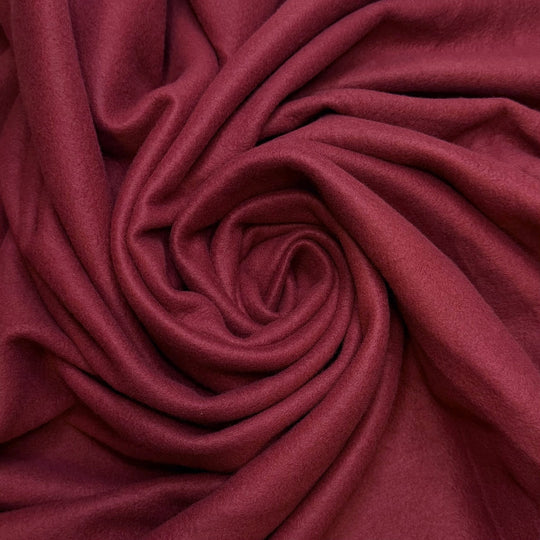 Dancing Everywhere I Go - Fleece Polyester Blend Knit - Burgundy - 2.4M Bundle - True Deadstock fabric Fabric by private - Sustainable Textile | FABCYCLE