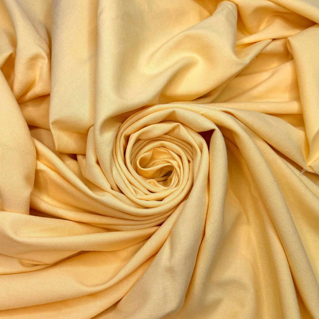 Dancing Under The Sun - Polyester Blend Woven - Light Yellow - 1.45M Bundle - True Deadstock fabric Fabric by private - Sustainable Textile | FABCYCLE