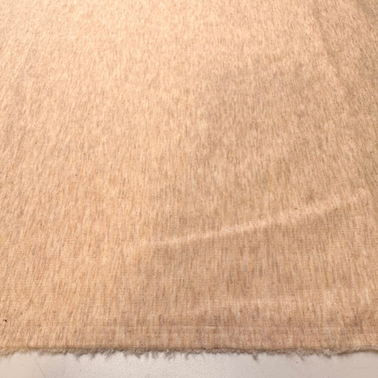 Dandelion Oil - Brushed French Terry Cotton/Bamboo Knit - Cream/Yellow - 0.9M Bundle - True Deadstock fabric Fabric by private - Sustainable Textile | FABCYCLE