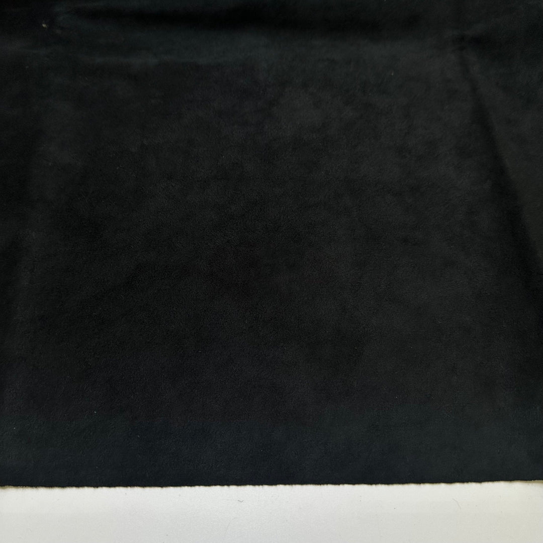 Dark Cowboy - Faux Ultra Suede Woven - Black - 1.3M Bundle - True Deadstock fabric Fabric by private - Sustainable Textile | FABCYCLE