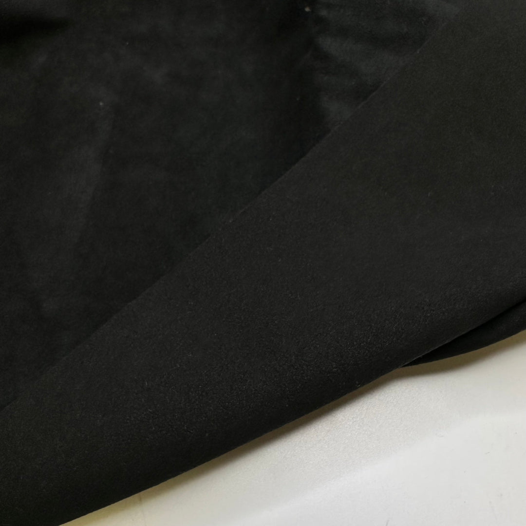 Dark Cowboy - Faux Ultra Suede Woven - Black - 1.3M Bundle - True Deadstock fabric Fabric by private - Sustainable Textile | FABCYCLE
