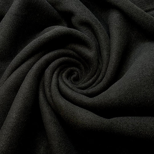 Dark Light - Fleece Poly Knit - Black - 1.4M Bundle - True Deadstock fabric Fabric by private - Sustainable Textile | FABCYCLE