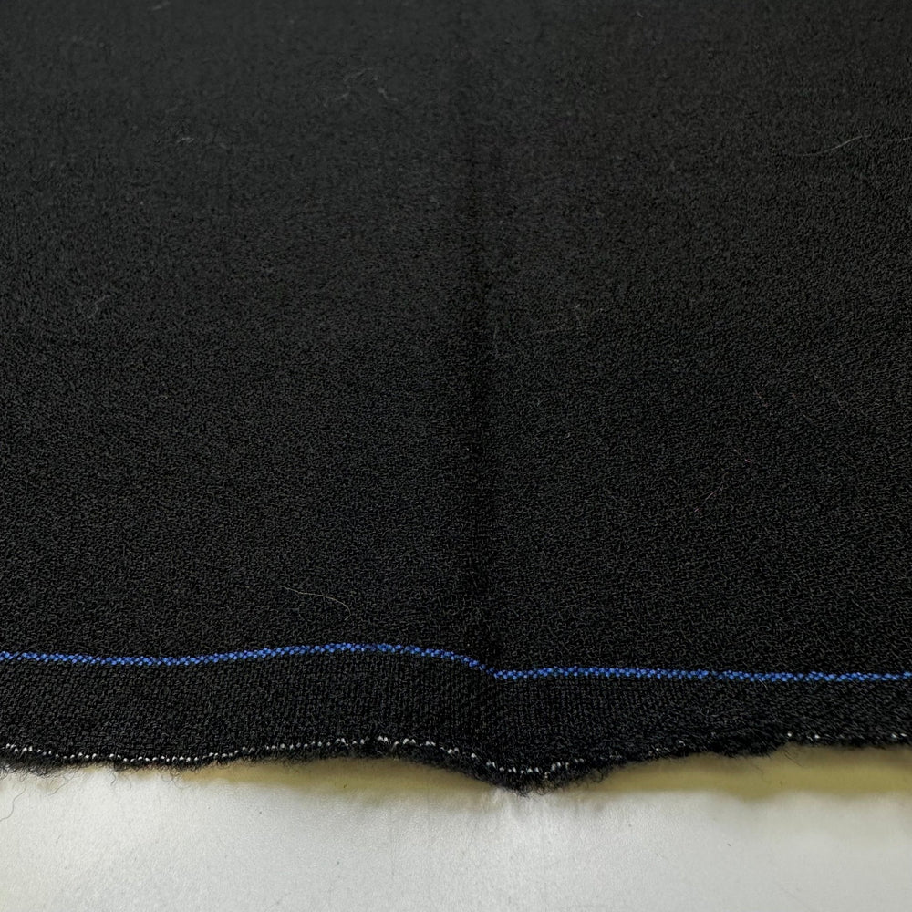 Dark Room Photo - Crepe Wool Woven - Black - 2.55M Bundle - True Deadstock fabric Fabric by private - Sustainable Textile | FABCYCLE