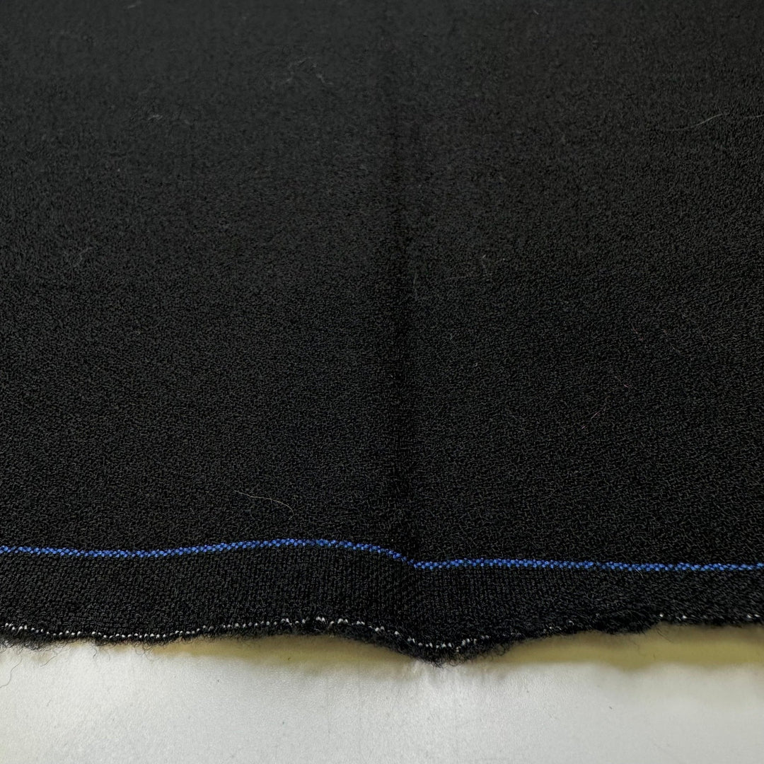 Dark Room Photo - Crepe Wool Woven - Black - 2.55M Bundle - True Deadstock fabric Fabric by private - Sustainable Textile | FABCYCLE