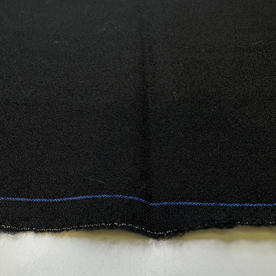 Dark Room Photo - Crepe Wool Woven - Black - 2.55M Bundle - True Deadstock fabric Fabric by private - Sustainable Textile | FABCYCLE