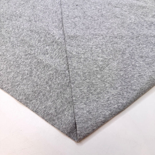 Deciduous - Tubular Rib Knit Cotton Blend Knit - Grey - 3M Bundle - True Deadstock fabric Fabric by private - Sustainable Textile | FABCYCLE