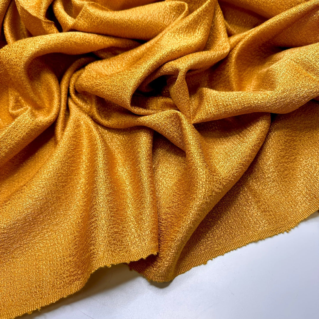 Decorating Contest - Synthetic Blend Woven - Gold - 3.35M Bundle - True Deadstock fabric Fabric by private - Sustainable Textile | FABCYCLE