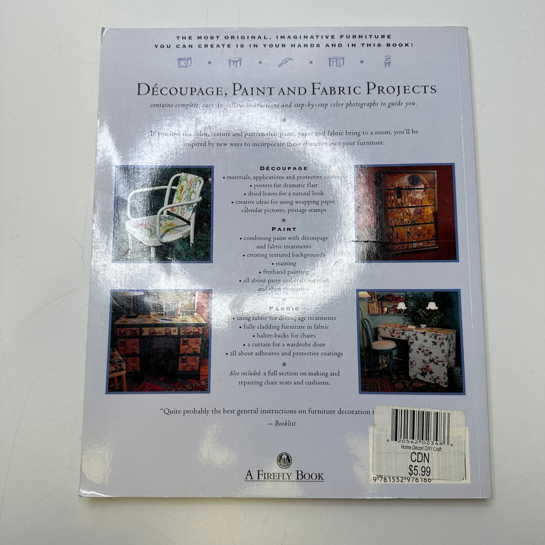 Decoupage, Paint &amp; Fabric Projects 2002 Books - Grey Multi - Individual - True Deadstock supplies Fabric by private - Sustainable Textile | FABCYCLE