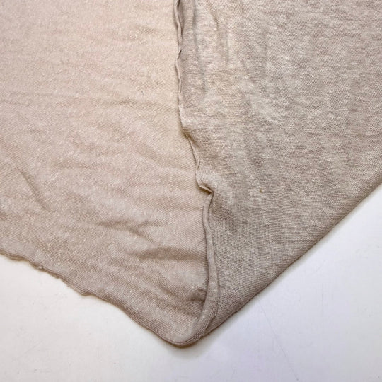 Dedicated Foraging Basket - Jersey Linen Knit - Light Grey/Beige - 1.9M Bundle - True Deadstock fabric Fabric by private - Sustainable Textile | FABCYCLE