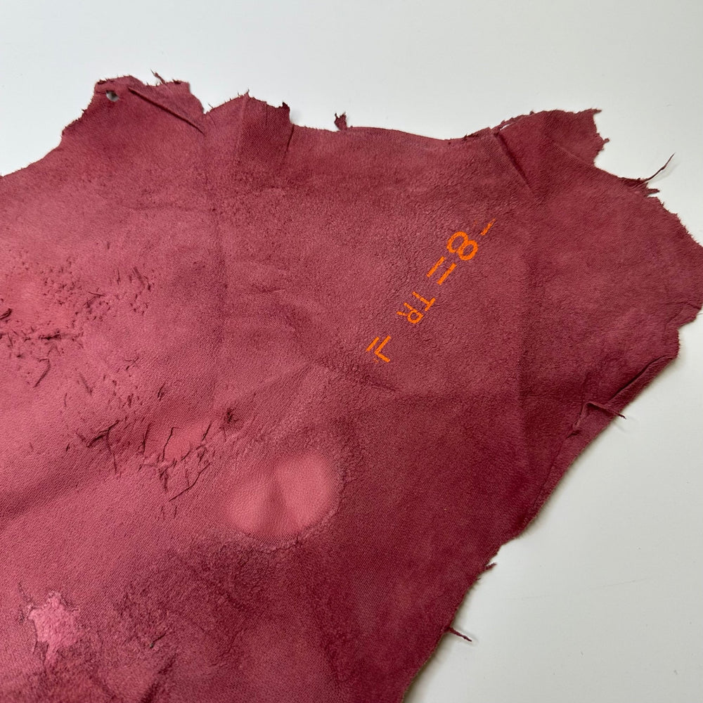 Deep Blush - Suede Leather Woven - Blush Pink - 0.75M Bundle - True Deadstock fabric Fabric by private - Sustainable Textile | FABCYCLE