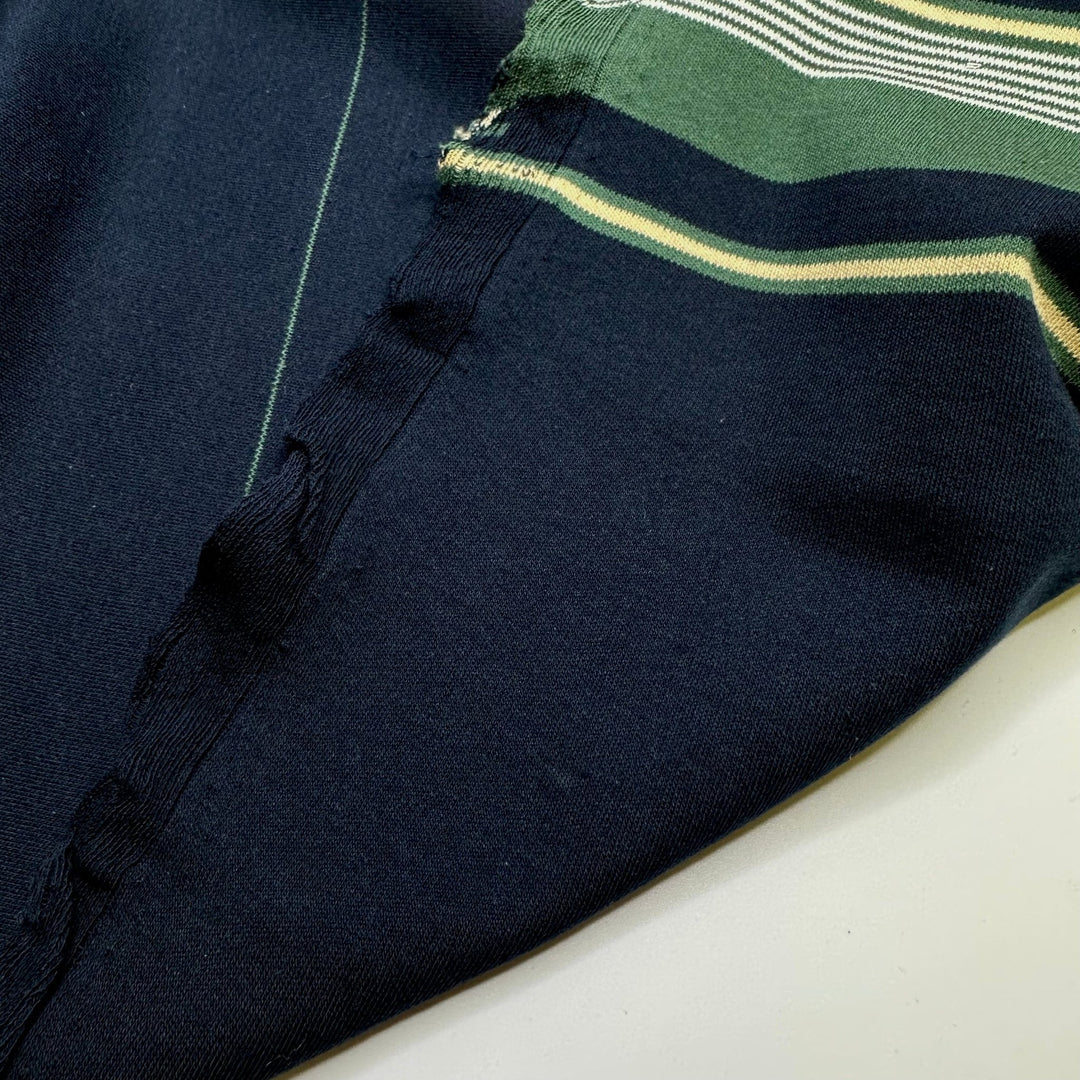 Deep Lake - Cotton Blend Knit - Navy Multi Stripes - Bundles - True Deadstock fabric Fabric by private - Sustainable Textile | FABCYCLE