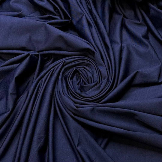 Deep Sea Fishing - Chitosante Poly/Spandex Knit - Navy - 3M Bundle - True Deadstock fabric Fabric by private - Sustainable Textile | FABCYCLE