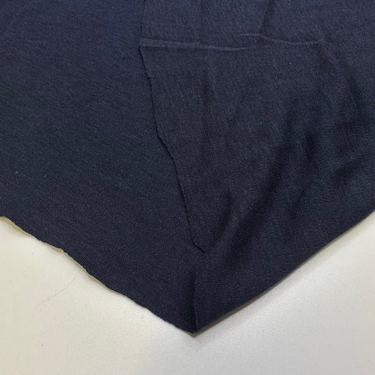 Deep Thoughts - Jersey Cotton Blend Knit - Dark Navy - 1.5M Bundle - True Deadstock fabric Fabric by private - Sustainable Textile | FABCYCLE