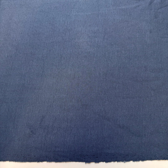 Deep Water Shark - Rib Knit Cotton Blend Knit - Slate Blue Grey - 1M Bundle - True Deadstock fabric Fabric by private - Sustainable Textile | FABCYCLE