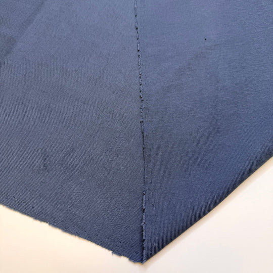 Deep Water Shark - Rib Knit Cotton Blend Knit - Slate Blue Grey - 1M Bundle - True Deadstock fabric Fabric by private - Sustainable Textile | FABCYCLE