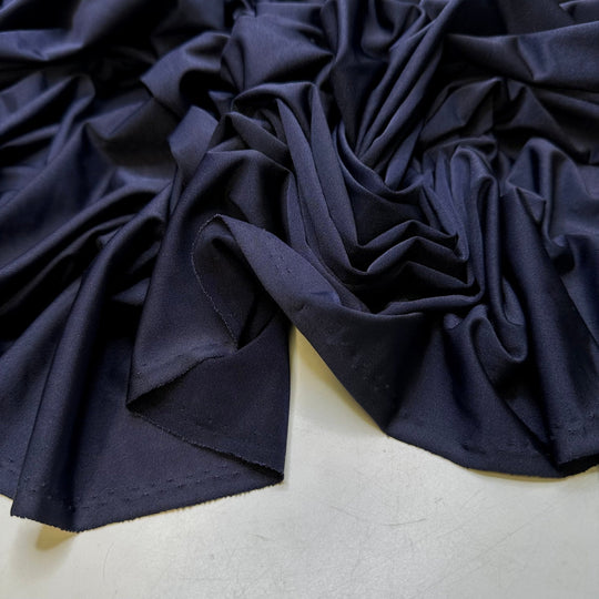 Deepen Your Horizons - Jersey Poly/Spandex Knit - Dark Navy - Bundles - True Deadstock fabric Fabric by private - Sustainable Textile | FABCYCLE