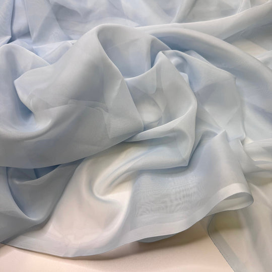 Defrost The Turkey - Polyester Blend Woven - Light Blue - Bundles - True Deadstock fabric Fabric by private - Sustainable Textile | FABCYCLE