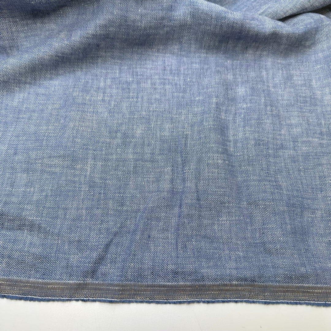 Denim In Flow - Poplin Linen/Hemp Woven - Light Blue - 1.7M Bundle - True Deadstock fabric Fabric by private - Sustainable Textile | FABCYCLE
