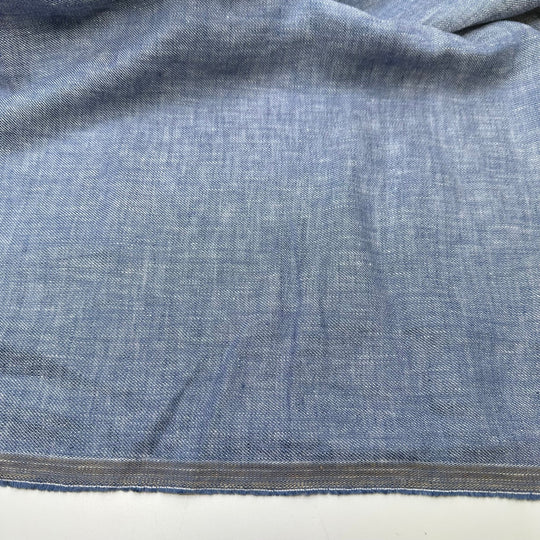 Denim In Flow - Poplin Linen/Hemp Woven - Light Blue - 1.7M Bundle - True Deadstock fabric Fabric by private - Sustainable Textile | FABCYCLE