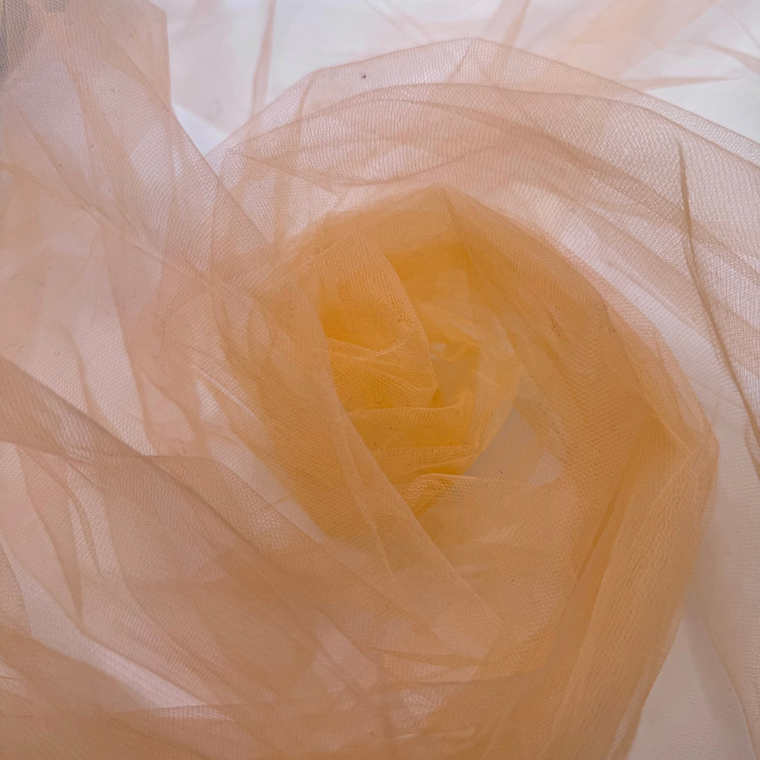 Dessert Spread - Tulle Poly Woven - Light Beige - 1.8M Bundle - True Deadstock fabric Fabric by private - Sustainable Textile | FABCYCLE