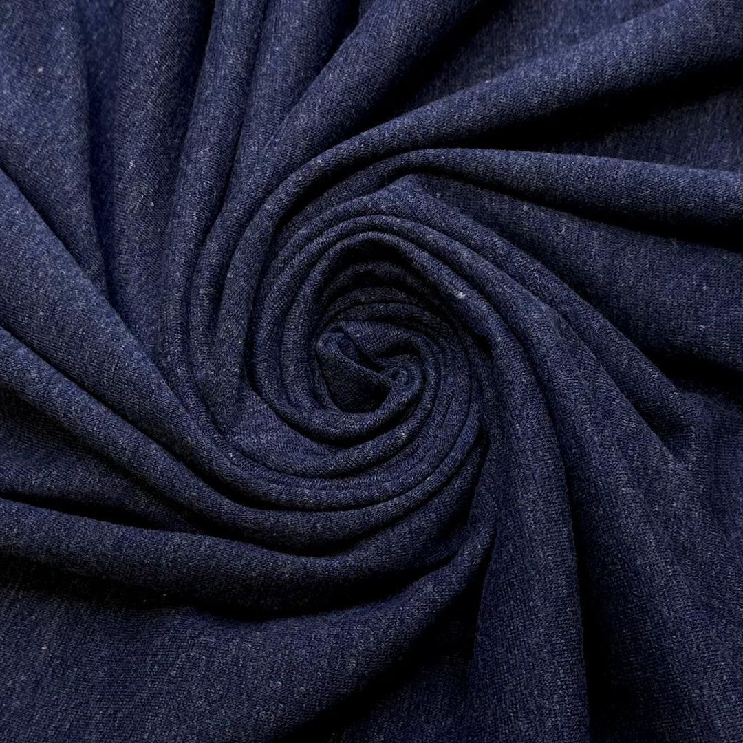 Dessert Table - Natural Blend Knit - Light Navy - 1.25M Bundle - True Deadstock fabric Fabric by private - Sustainable Textile | FABCYCLE