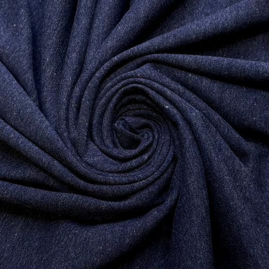 Dessert Table - Natural Blend Knit - Light Navy - 1.25M Bundle - True Deadstock fabric Fabric by private - Sustainable Textile | FABCYCLE