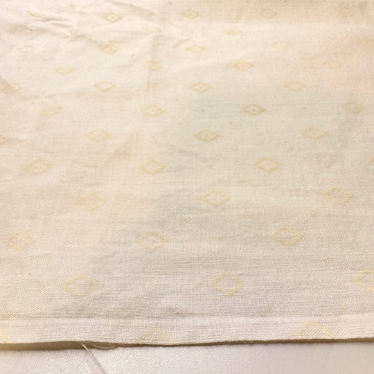 Diamonds In The Rough - Cotton Woven - Cream/White Geometric - 1.3M Bundle - True Deadstock fabric Fabric by private - Sustainable Textile | FABCYCLE