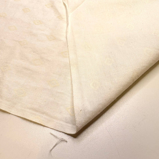 Diamonds In The Rough - Cotton Woven - Cream/White Geometric - 1.3M Bundle - True Deadstock fabric Fabric by private - Sustainable Textile | FABCYCLE