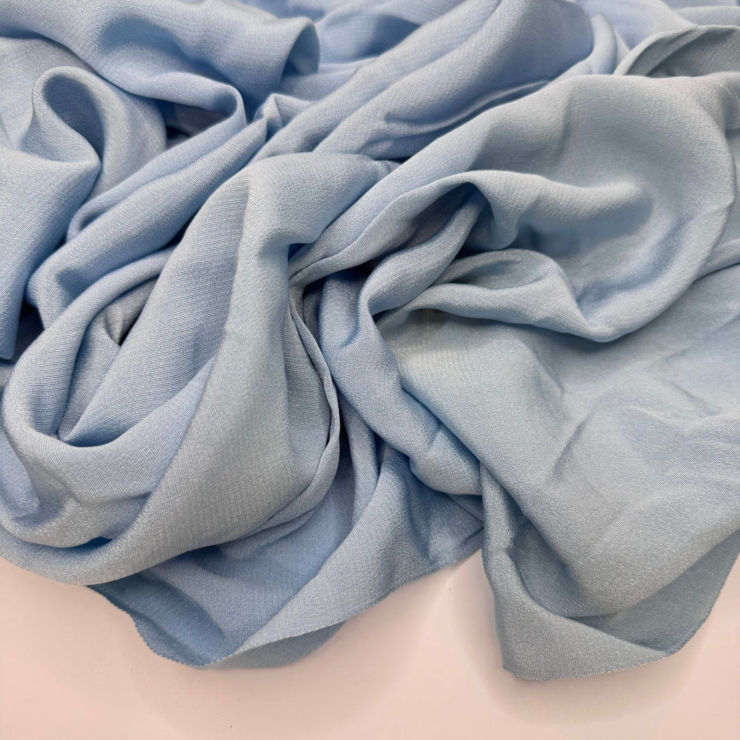 Dignified DJ - Polyester Blend Woven - Light Blue - 1.2M Bundle - True Deadstock fabric Fabric by private - Sustainable Textile | FABCYCLE