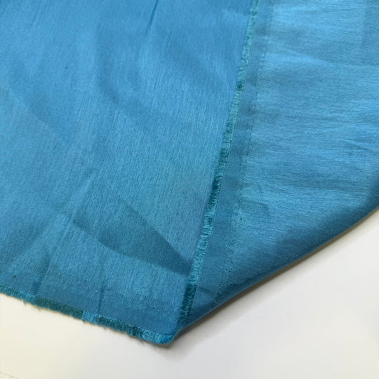 Dinner At My House This Year - Polyester Blend Woven - Light Blue - 1.8M Bundle - True Deadstock fabric Fabric by private - Sustainable Textile | FABCYCLE