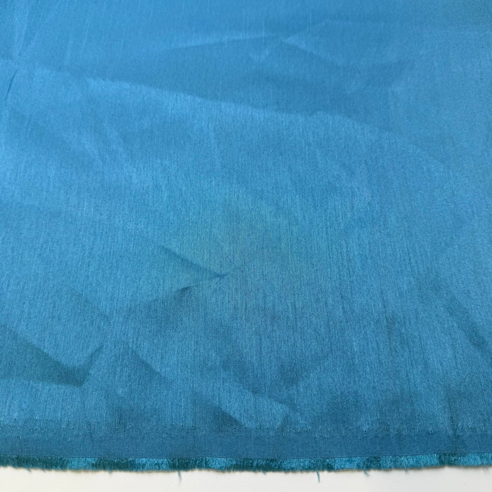 Dinner At My House This Year - Polyester Blend Woven - Light Blue - 1.8M Bundle - True Deadstock fabric Fabric by private - Sustainable Textile | FABCYCLE