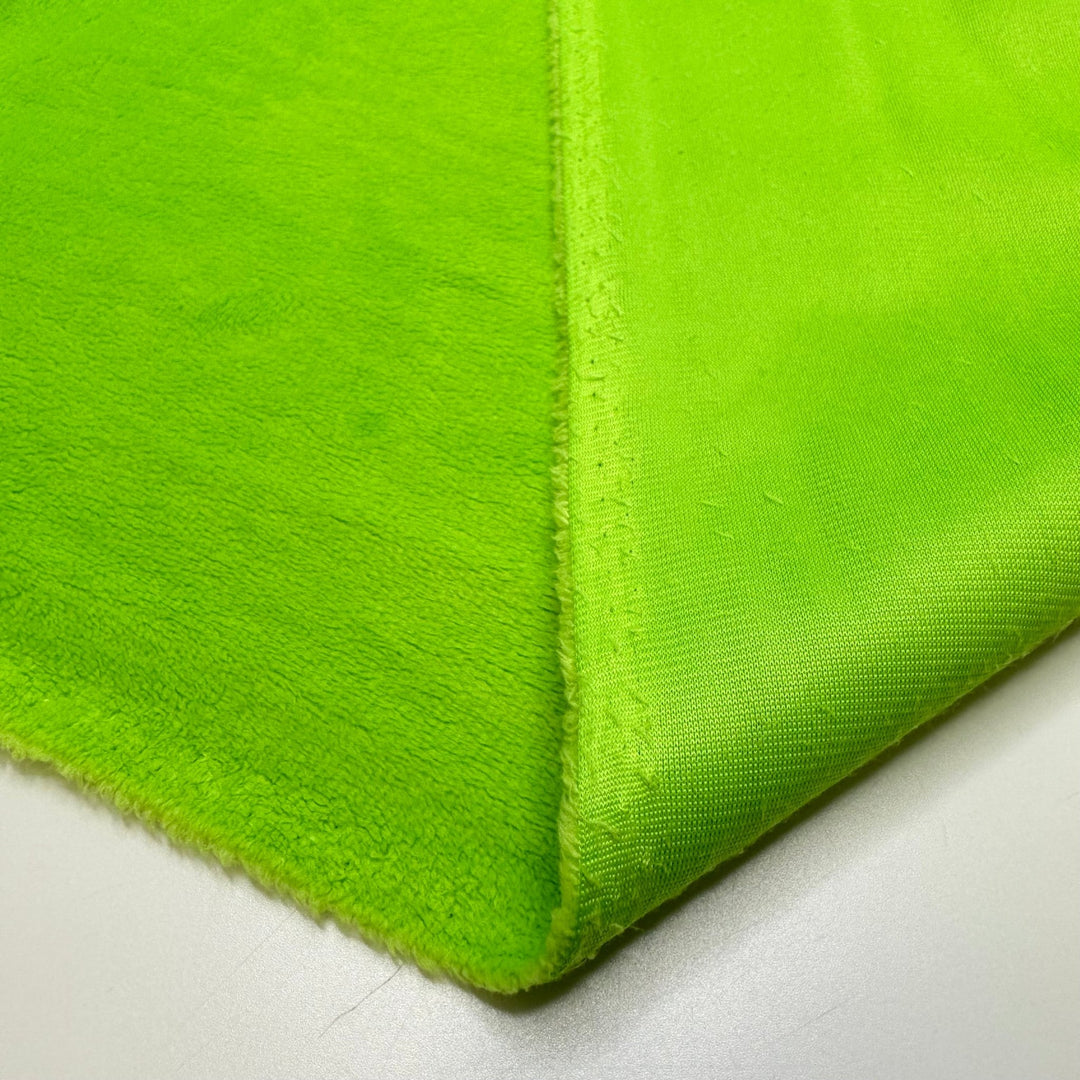 Dinosaur Costumes Ideas - Minky Polyester Blend Knit - Neon Green - 3.9M Bundle - True Deadstock fabric Fabric by private - Sustainable Textile | FABCYCLE