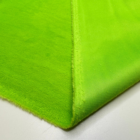 Dinosaur Costumes Ideas - Minky Polyester Blend Knit - Neon Green - 3.9M Bundle - True Deadstock fabric Fabric by private - Sustainable Textile | FABCYCLE