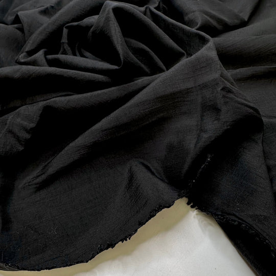 Director - Poly/Nylon Woven - Black - 0.95M Bundle - True Deadstock fabric Fabric by private - Sustainable Textile | FABCYCLE