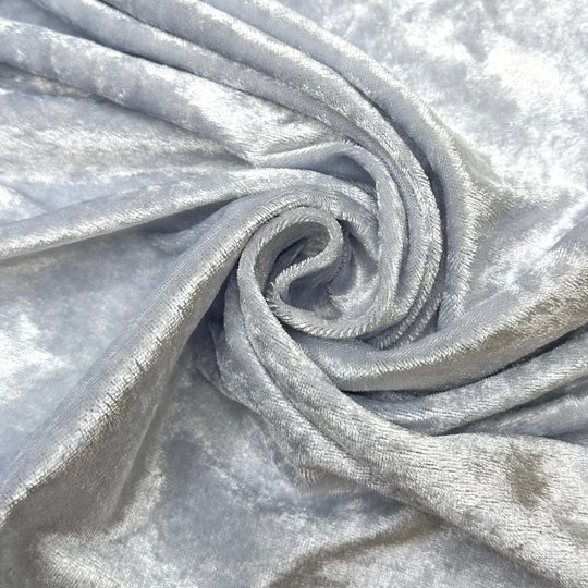 Disco Diva - Knitted Velour Polyester Blend Knit - Grey - 1.6M Bundle - True Deadstock fabric Fabric by private - Sustainable Textile | FABCYCLE