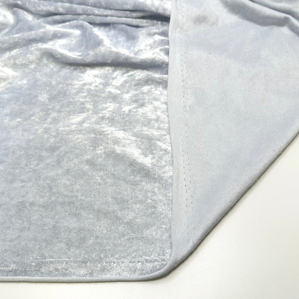 Disco Diva - Knitted Velour Polyester Blend Knit - Grey - 1.6M Bundle - True Deadstock fabric Fabric by private - Sustainable Textile | FABCYCLE