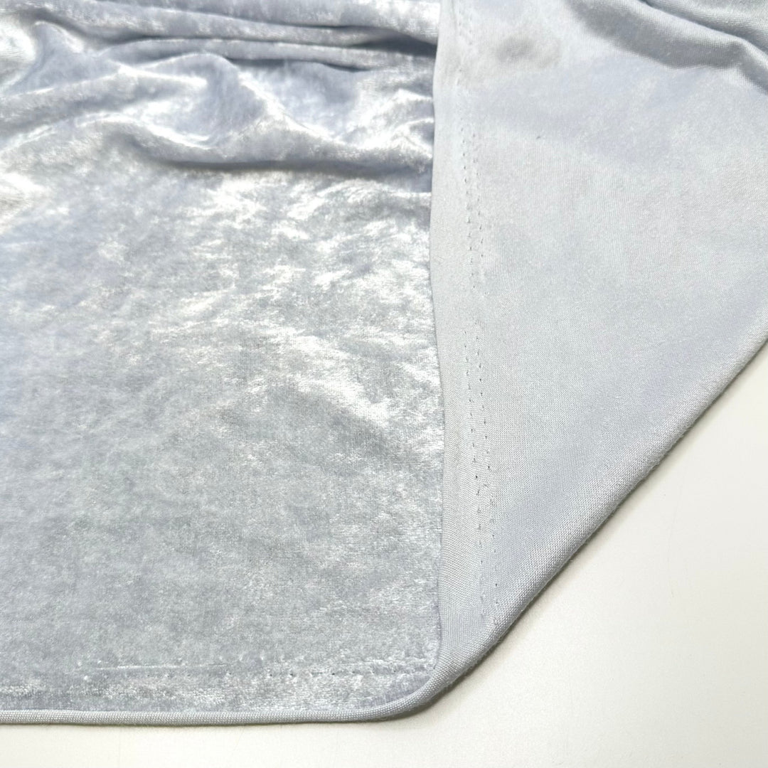 Disco Diva - Knitted Velour Polyester Blend Knit - Grey - 1.6M Bundle - True Deadstock fabric Fabric by private - Sustainable Textile | FABCYCLE